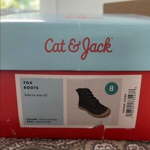 Cat & Jack Kids Charcoal Gray Boots